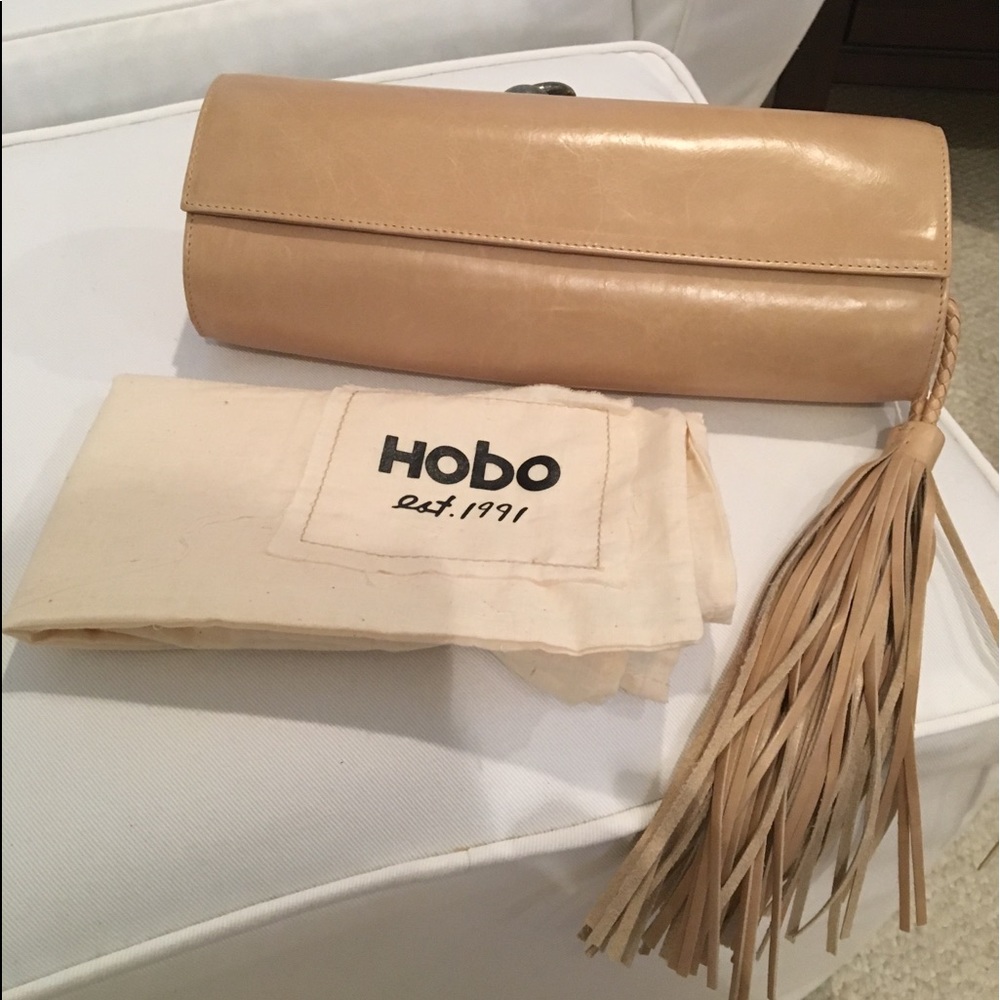 Hobo leather clutch